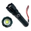 Linterna Led Cafini Recargable Zoom Telescopico De Bolsillo