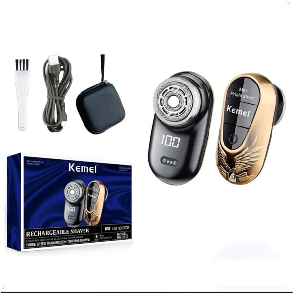 Shaver Kemei Km2722 Ipx6 Recargable Mini Afeitadora Portatil