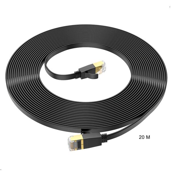 CABLE HOCO US07 RED INTERNET CAT 6E US07 ETHERNET RJ45 20 METROS (5) Cable Internet Rj45 Hoco Us07 De Cobre Puro Categoría 6 De 20 Mts