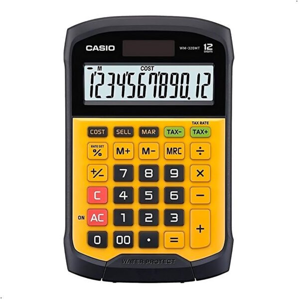 Calculadora Casio WM-320MT A Prueba De Agua Y Polvo Pila Y Solar
