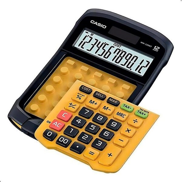 Calculadora Casio WM-320MT A Prueba De Agua Y Polvo Pila Y Solar