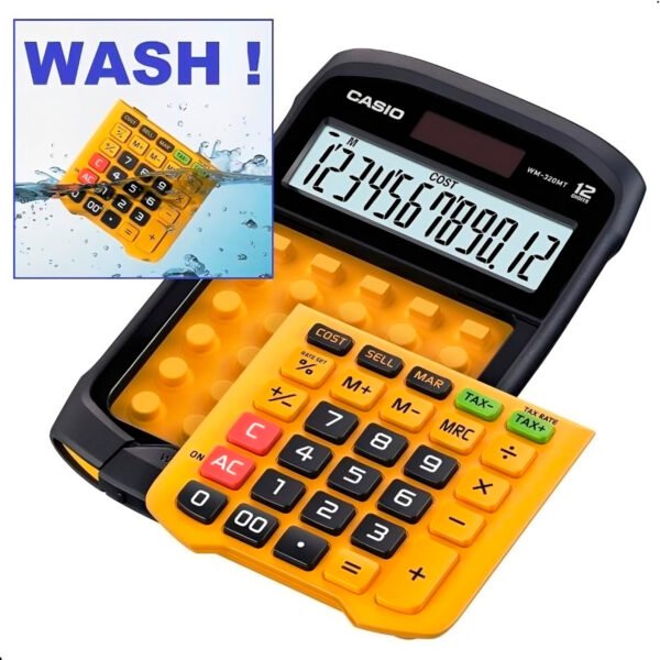 Calculadora Casio WM-320MT A Prueba De Agua Y Polvo Pila Y Solar