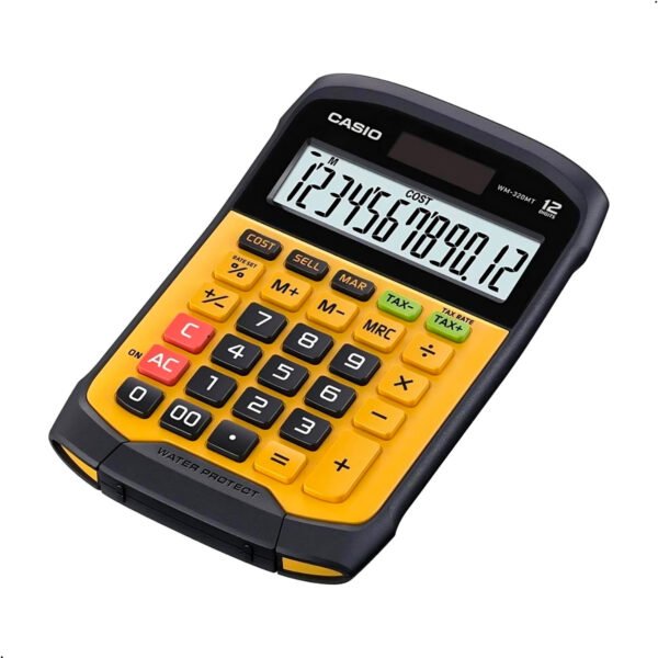 Calculadora Casio WM-320MT A Prueba De Agua Y Polvo Pila Y Solar
