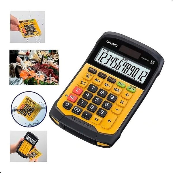 Calculadora Casio WM-320MT A Prueba De Agua Y Polvo Pila Y Solar