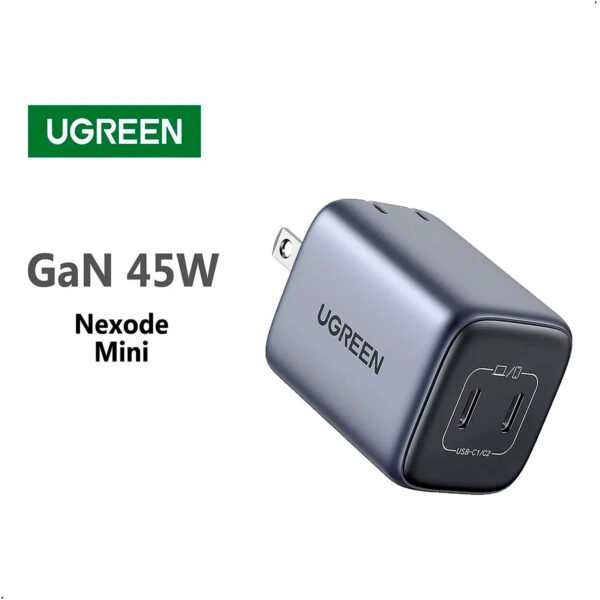 Cargador USB C UGREEN 45W, Bloque de Carga Pared GaN Plegable de 2 Puertos Nexode PPS, Soporte para Samsung Super Fast Charging 2.0 para Galaxy S25S24Note 20, iPhone 16 (4) Cargador De Pared Ugreen Nexode 45w Gan 2 Puerto Usb C
