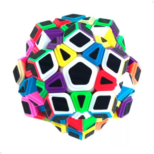 Cubo Moyu Megaminx Dodecaedro Moyu 3x3 Fibra De Carbono Multicolor