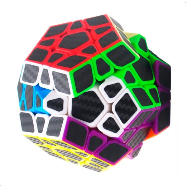 Cubo Moyu Megaminx Dodecaedro Moyu 3x3 Fibra De Carbono Multicolor