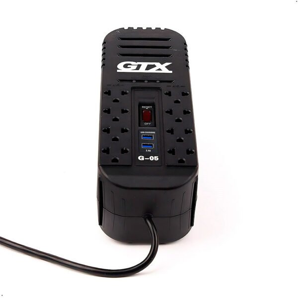 Estabilizador Gtx Mod G-05 USB De 8 Tomas 1200va-voltaje De 220 vac