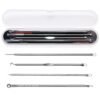 Kit Removedor Extractor Puntos Negros Espinillas 4 Piezas en Acero Inoxidable
