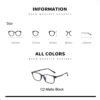 Monturas De Lentes Medida Optica De Titanio Y Tr90