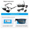 Lentes De Sol Polarizado Proteccion Uv 6 En 1 Magnetico