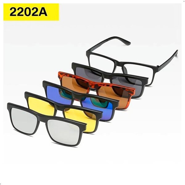 Lentes De Sol Polarizado Proteccion Uv 6 En 1 Magnetico