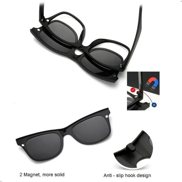 Lentes De Sol Polarizado Proteccion Uv 6 En 1 Magnetico Océano