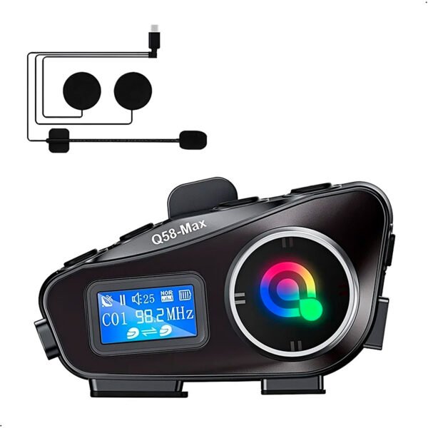 Intercomunicador Lantun Q58 Max Bluetooth Para Casco De Moto