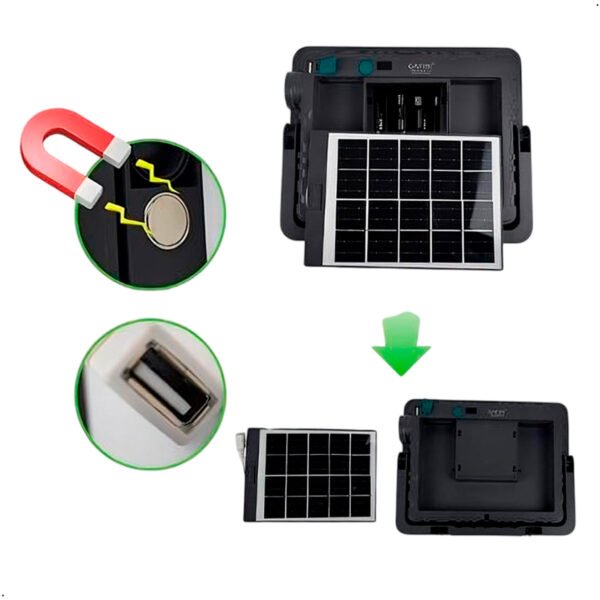 Reflector Solar Cafini 42w Batería 7200mah Control Remoto