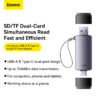 Lector De Tarjeta Baseus Adaptador Sd/micro Sd Usb 3.0 Usb C