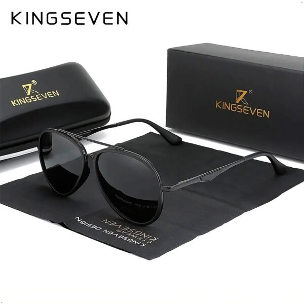 Lente De Sol Aviador Kingseven Proteccion Uv 400 Polarizado