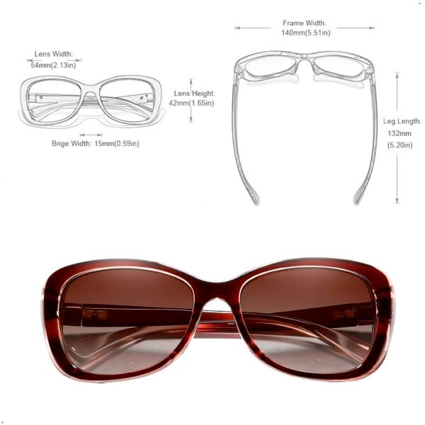 Lentes De Sol Mujer Polarizadas Kingseven 7260 Proteccion Uv400