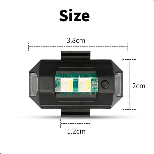 Luces Estroboscópicas Led Inalámbricas 7 Colores Recargable Carga Usb