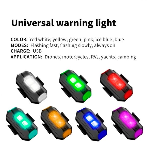 Luces Estroboscópicas Led Inalámbricas 7 Colores Recargable Carga Usb