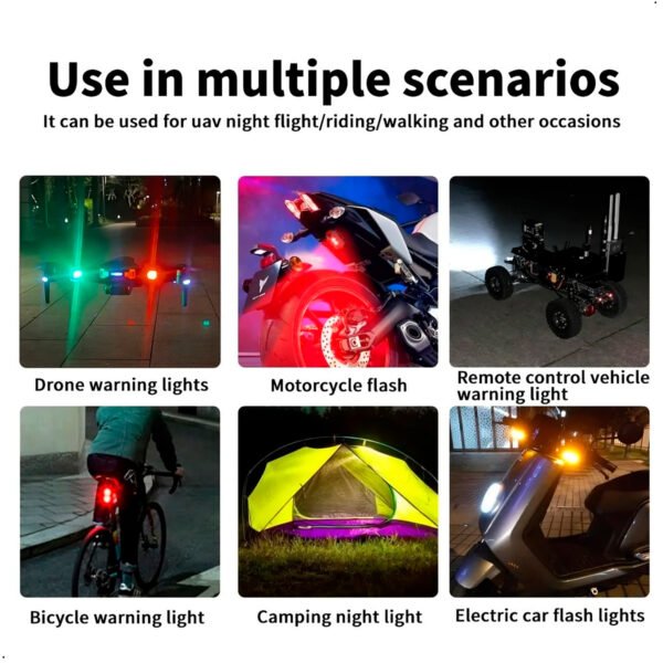 Luces Estroboscópicas Led Inalámbricas 7 Colores Recargable Carga Usb