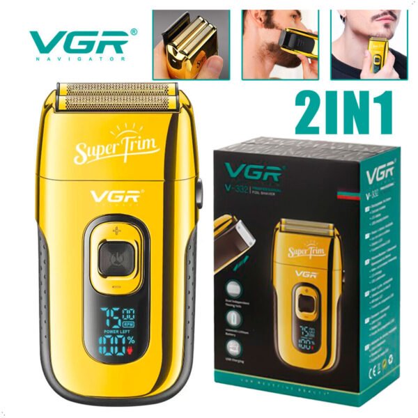 Maquina Afeitador Shaver VGR V 332 Dorado (3) Maquina Shaver Vgr V-332 Afeitadora Super Trim