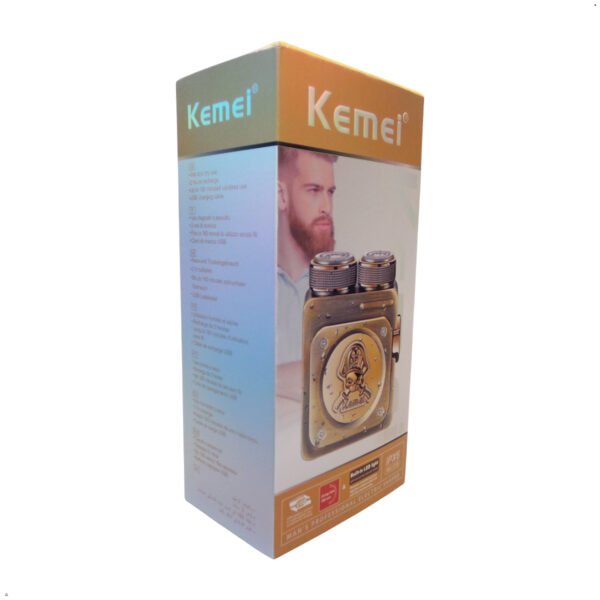 Maquina Afeitadora Shaver Kemei KM 1318 Inalambrico Dorado