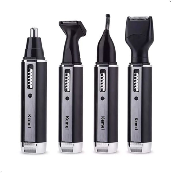 Rasuradora Afeitador Nasal Eléctrica Recargable Kemei KM 6630 Kit 4 En 1