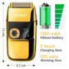Afeitadora Kemei KM 2028 Pantalla Digital Recargable Profesional