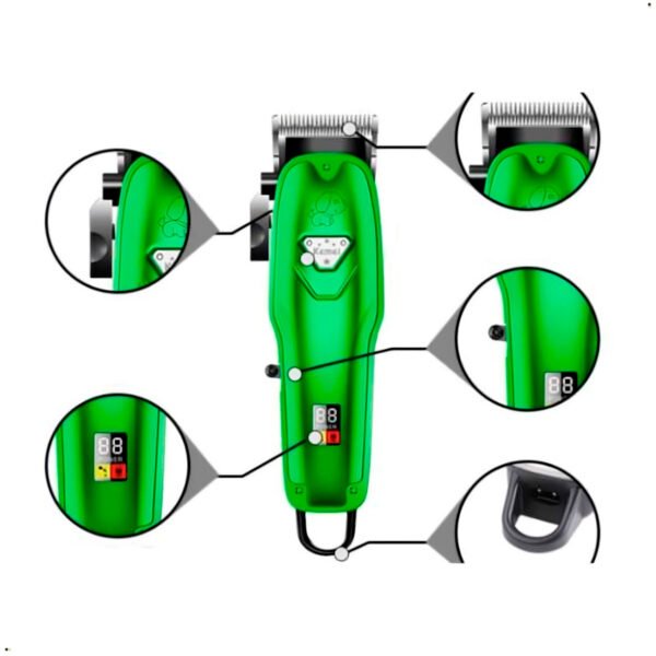 Máquina de Mascota Kemei Inalambrica KM A99 pantalla digital