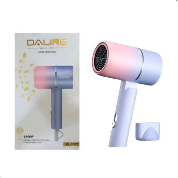 Mini Secadora para Cabello Daling 3022 Lila Premium compacto (3) Secadora De Cabello Daling Dl-3022 Aire Caliente Frio