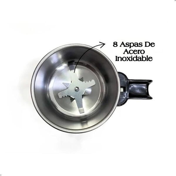 Molinillo eléctrico de acero inoxidable, versátil para granos de café, granos secos, especias y más. RAF R7132 300w (5) Molinillo Marca Raf R7132 8 Aspas De 300w Para Cafe Granos