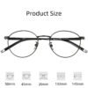 Monturas Medida Optica Ligero Varilla De Titanio Unisex