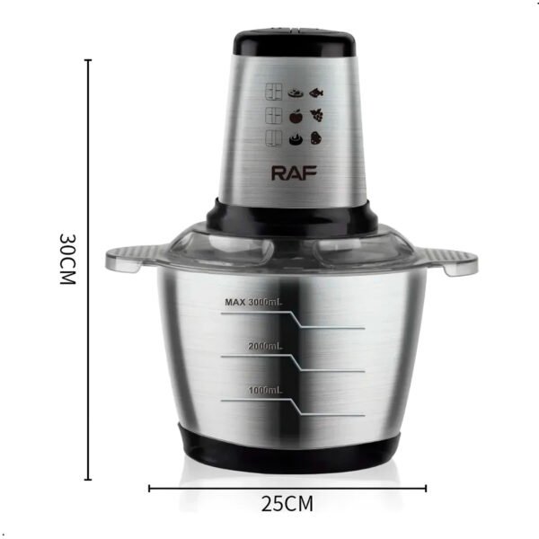 Picadora De Alimentos RAF R.7031 Procesadora 1000W 3L (2) Picadora De Alimentos Raf R.7031 Procesadora 1000w 3 Litros