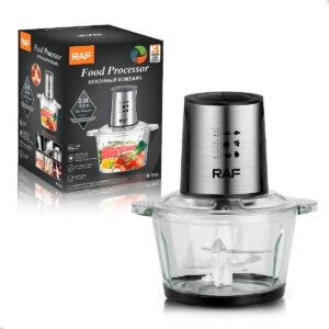 Procesador Eléctrico De Alimentos Raf R7018 800w Bowl Vidrio 2 Litros