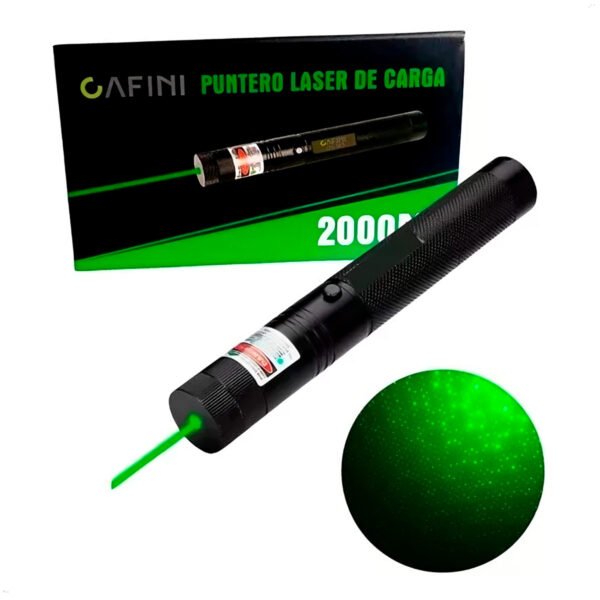 Puntero Laser Cafini Luz Verde Cn-l7199jg 2000 Metros Recargable
