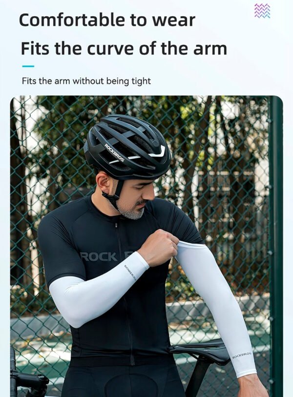 Mangas Negra Rockbros Con Protección Uv Xt9002 Deportiva