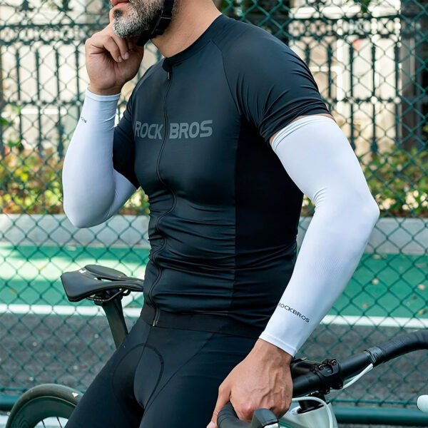 Mangas Negra Rockbros Con Protección Uv Xt9002 Deportiva
