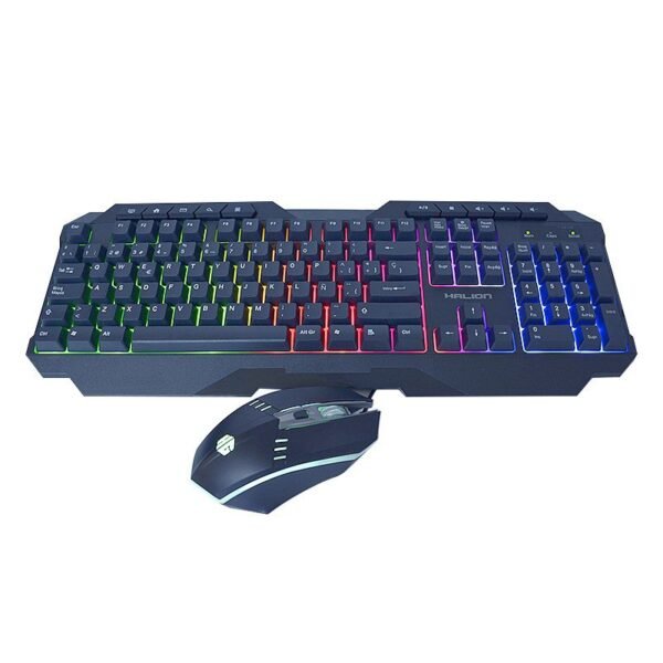 Combo Mouse Y Teclado Gamer Halion Spartan Ha-808c Negro