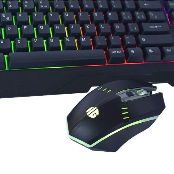 Combo Mouse Y Teclado Gamer Halion Spartan Ha-808c Negro