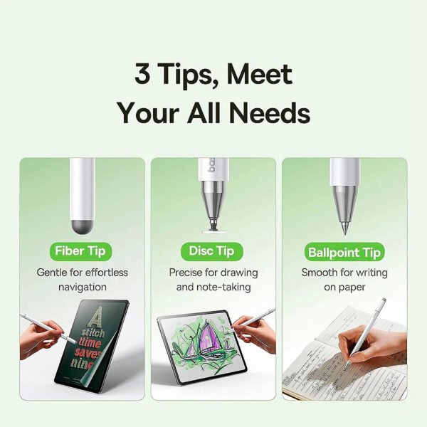 Lápiz Táctil Baseus Smooth Writing III Para ios, Android y Pc