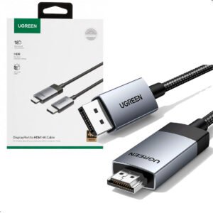 Cable Ugreen Dp119 Displayport A Hdmi Ultra Hd 4k 3m 18gbps